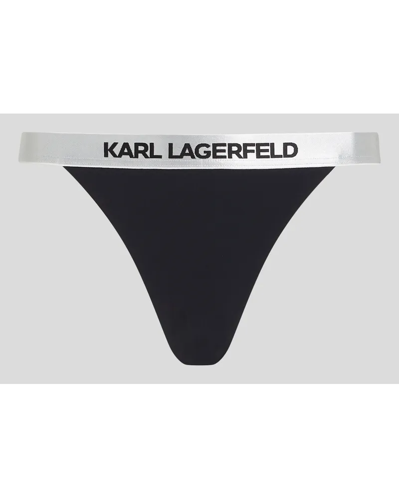 Karl Lagerfeld Bikinihöschen mit Karl-logo, Frau, Schwarz Schwarz