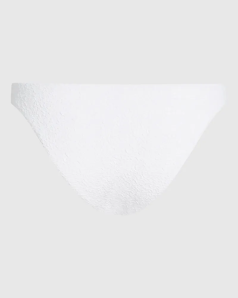 Karl Lagerfeld Strukturierte Bikinihose Mit Perlen, Damen, Cannoli Creme, Größe Cannoli