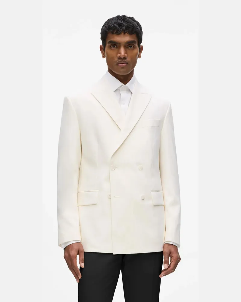 Karl Lagerfeld Zweireihiger Blazer, Herren, Champagner, Größe Champagner