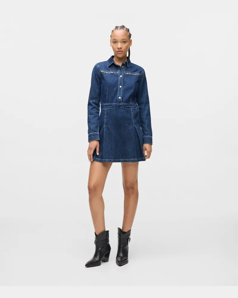 Karl Lagerfeld Jeanskleid Mit Nieten, Damen, Dunkelblau, Größe Dunkelblau