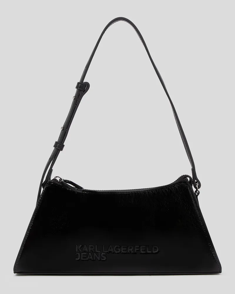 Karl Lagerfeld Mini-schultertasche Aus Kunstleder, Frau, Schwarz, Größe Schwarz