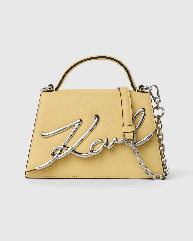 Karl Lagerfeld K/signature Kleine Umhängetasche, Damen, Sonnenlicht, Größe Sonnenlicht