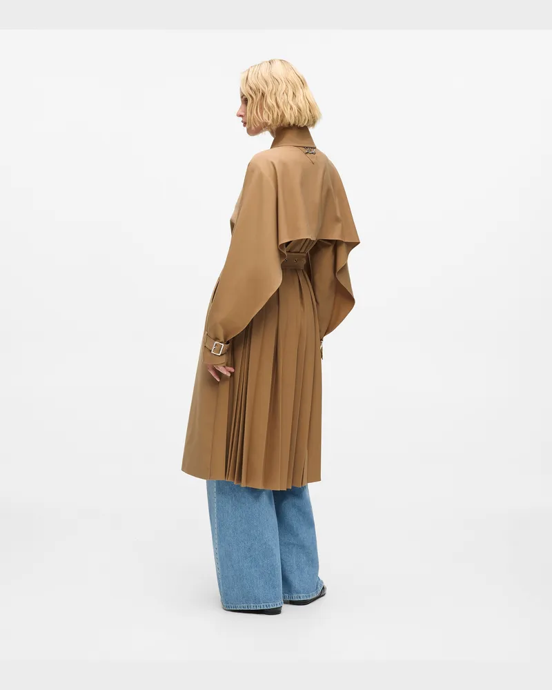Karl Lagerfeld Trenchcoat Mit Falten, Damen, Nougat, Größe Nougat