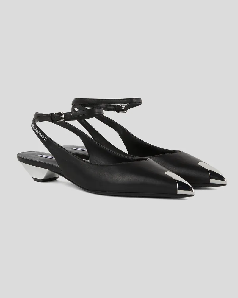 Karl Lagerfeld Millie slipper Mit Knöchelriemen, Frau, Schwarz, Größe Schwarz