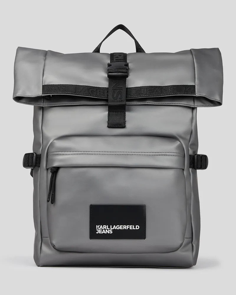 Karl Lagerfeld Roll-top-rucksack, Mann, Gunmetal, Größe Gunmetal