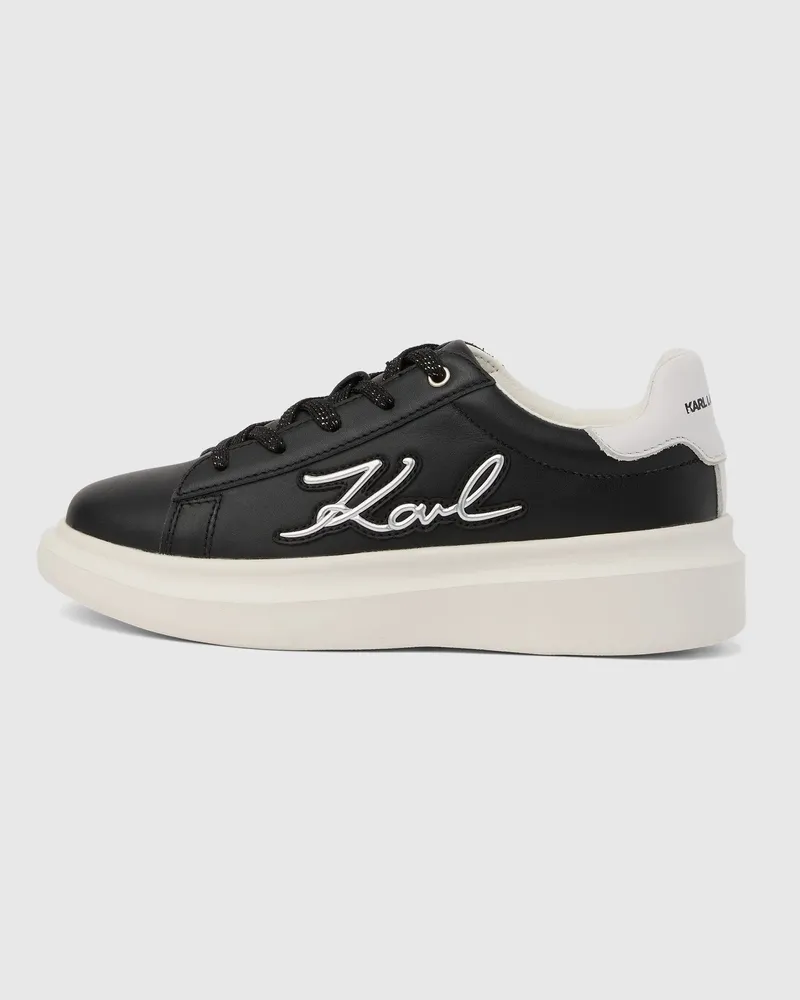 Karl Lagerfeld Signature Sneakers Für Mädchenunisex, Schwarz, Size Black