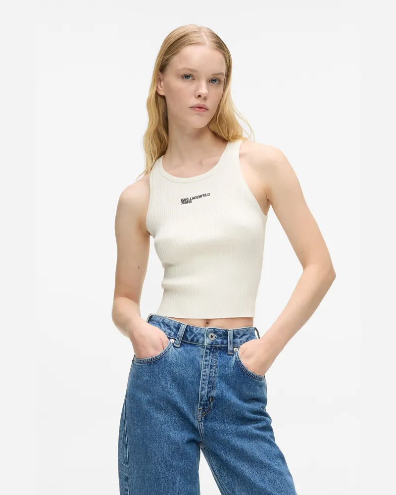 Karl Lagerfeld Gestricktes Tanktop, Damen, Pristine, Größe Pristine
