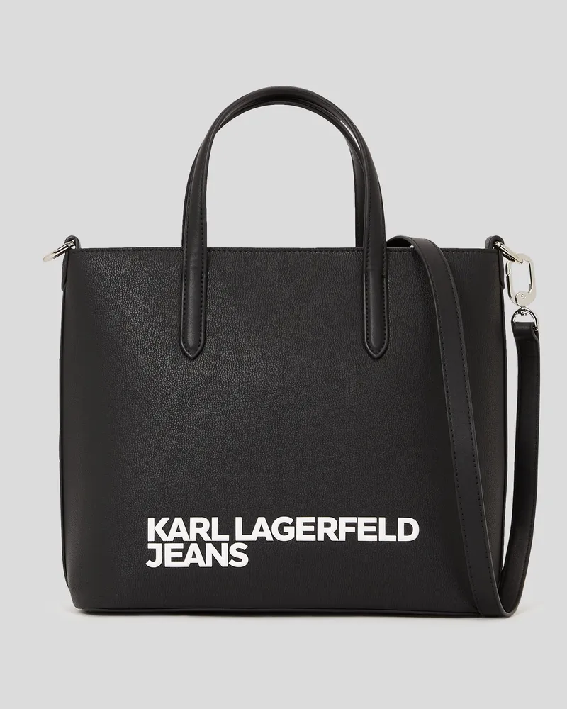 Karl Lagerfeld Klj mini-tote-bag mit Logo, Frau, Schwarz Schwarz