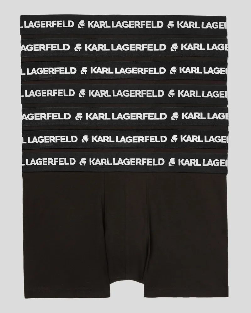 Karl Lagerfeld Boxershorts Mit Logo – 7er-pack, Mann, Schwarz, Größe Schwarz