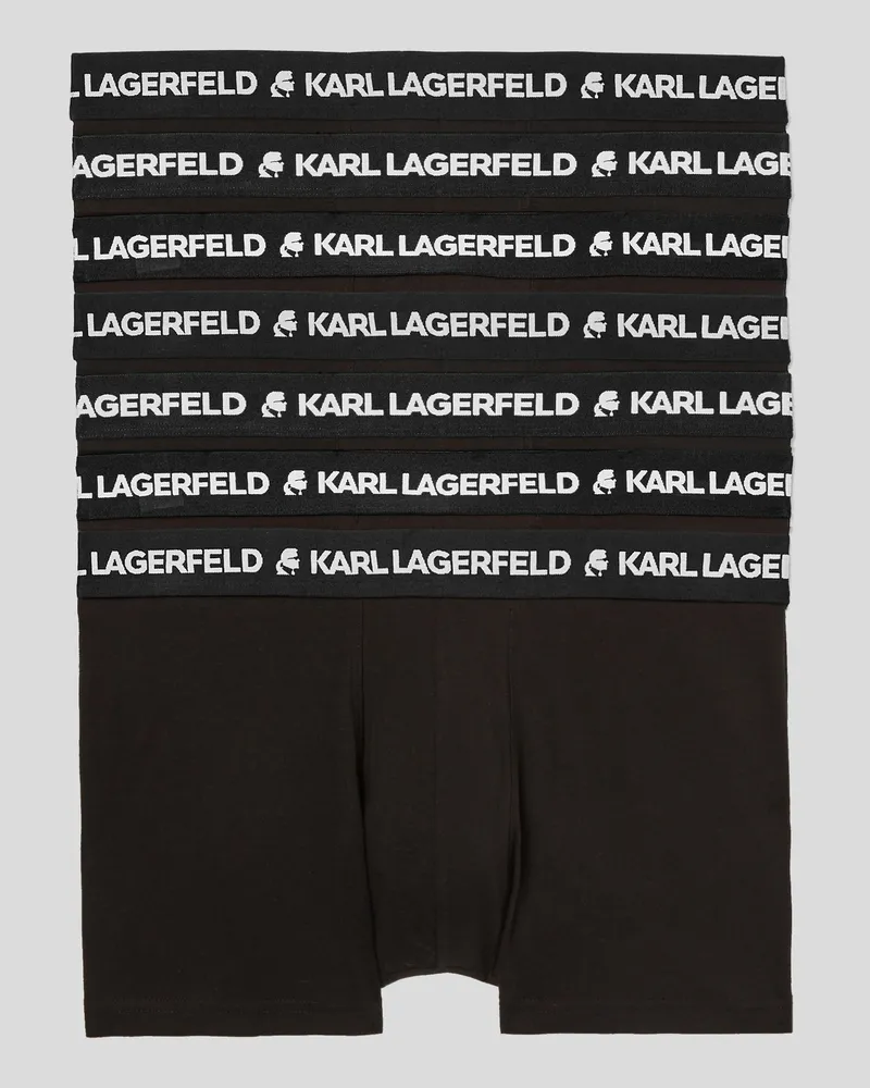 Karl Lagerfeld Boxershorts Mit Logo – 7er-pack, Herren, Schwarz, Größe Schwarz