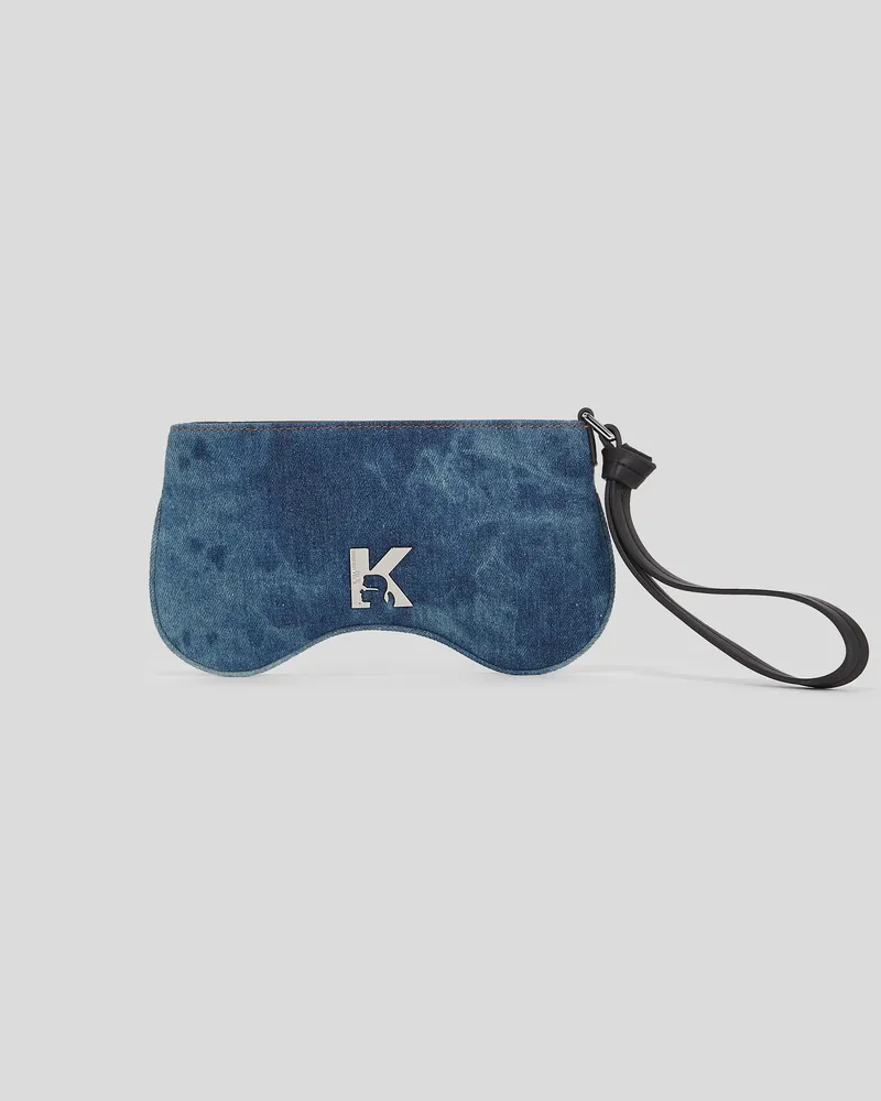 Karl Lagerfeld Handytasche In Sonnenbrillenform, Frau, Getöntes Visual Washed Blue, Größe Getöntes