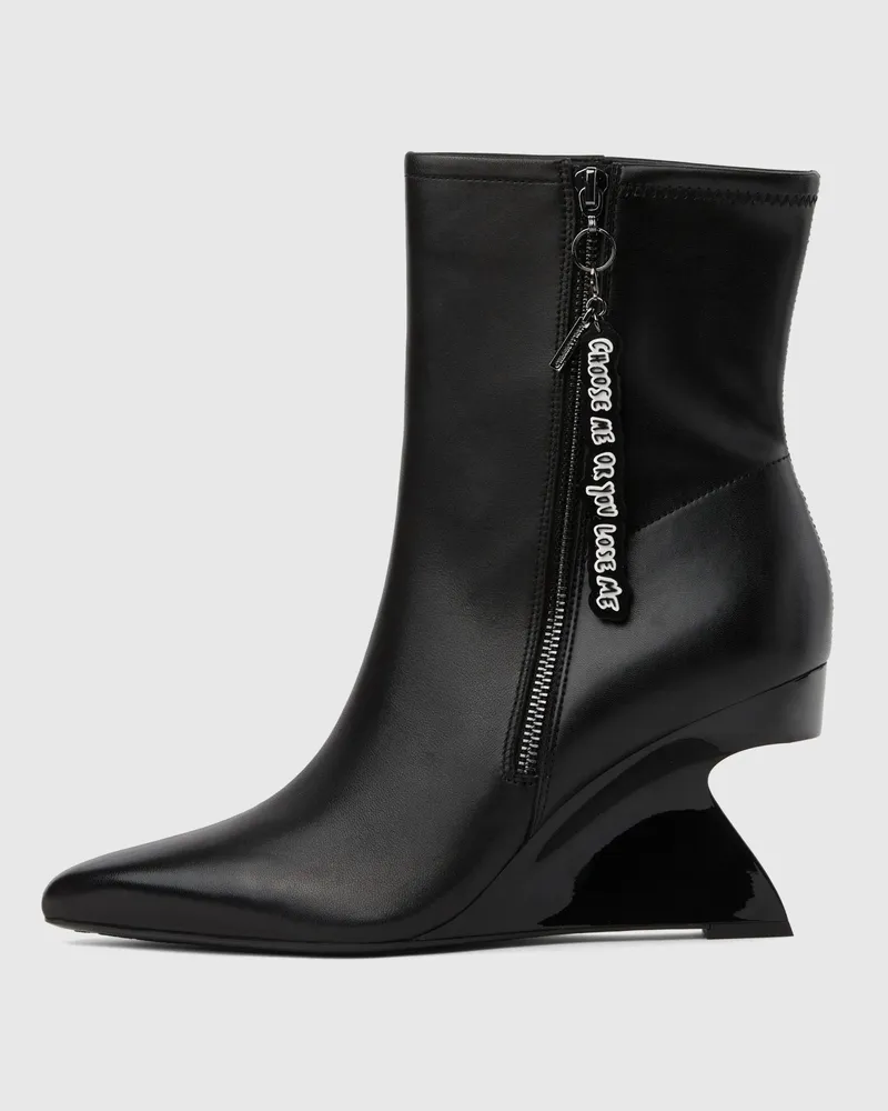 Karl Lagerfeld Waverly Mittelhohe Stiefel Mit Reißverschluss, Damen, Verwaschenes Mittelblau, Größe Verwaschenes