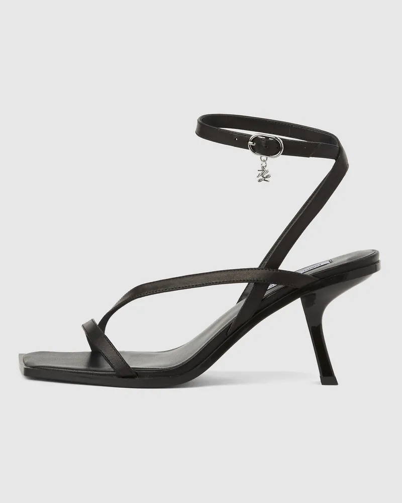 Karl Lagerfeld Karmel Riemchensandalen Mit Absatz, Damen, Schwarz, Größe Schwarz