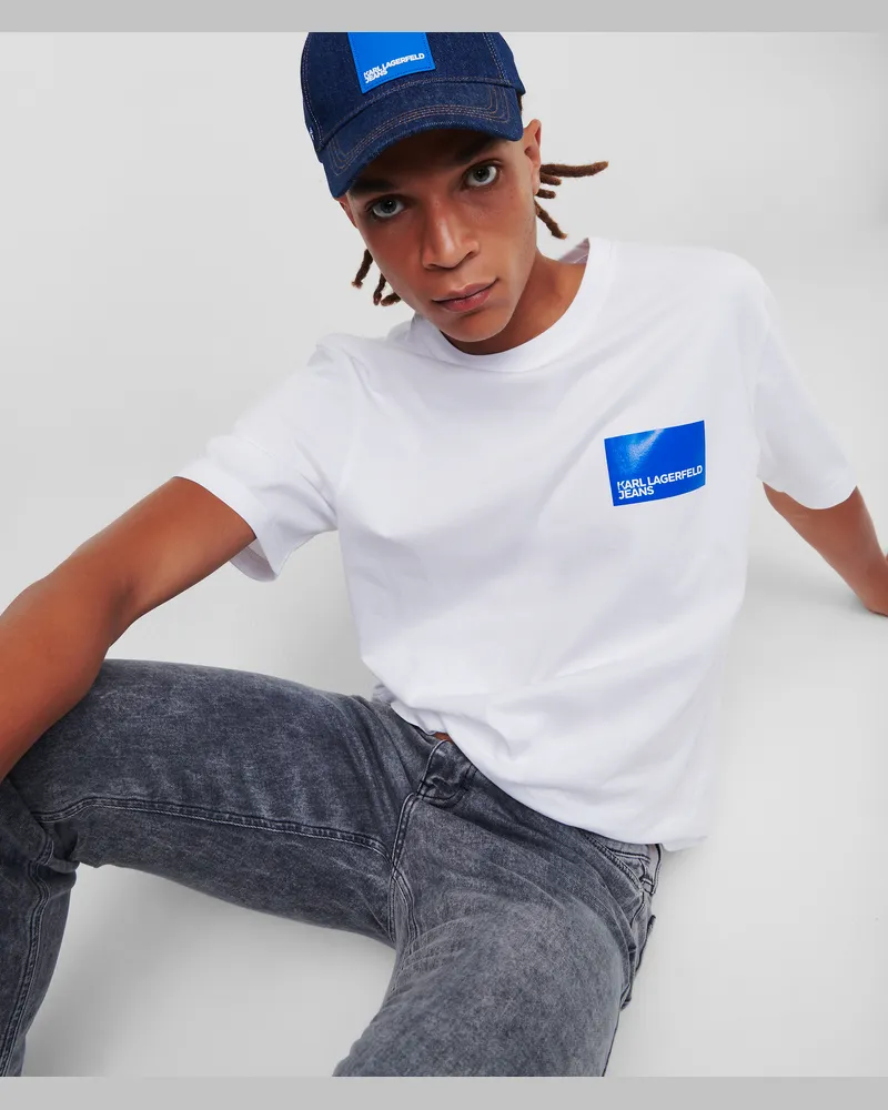 Karl Lagerfeld T-shirt Mit Kurzen Ärmeln, Mann, Weiss, Größe Weiss