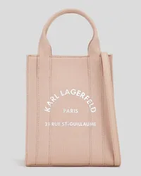 Karl Lagerfeld Rue st-guillaume Kleine Quadratische Tote-bag, Frau, Altrosa Altrosa