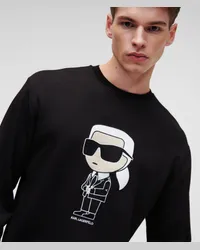 Karl Lagerfeld Karl Ikonik -sweatshirt, Mann, Schwarz Schwarz