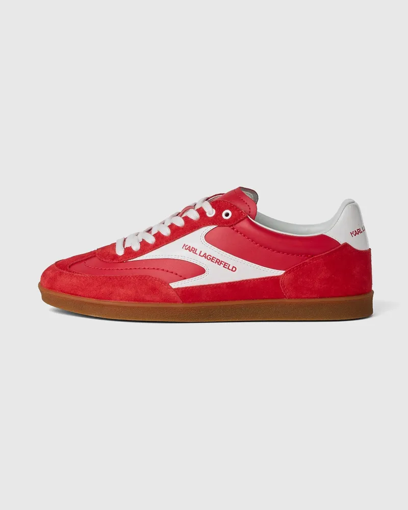 Karl Lagerfeld Kandidate Sneakers Aus Veloursleder, Damen, Rot, Größe Rot
