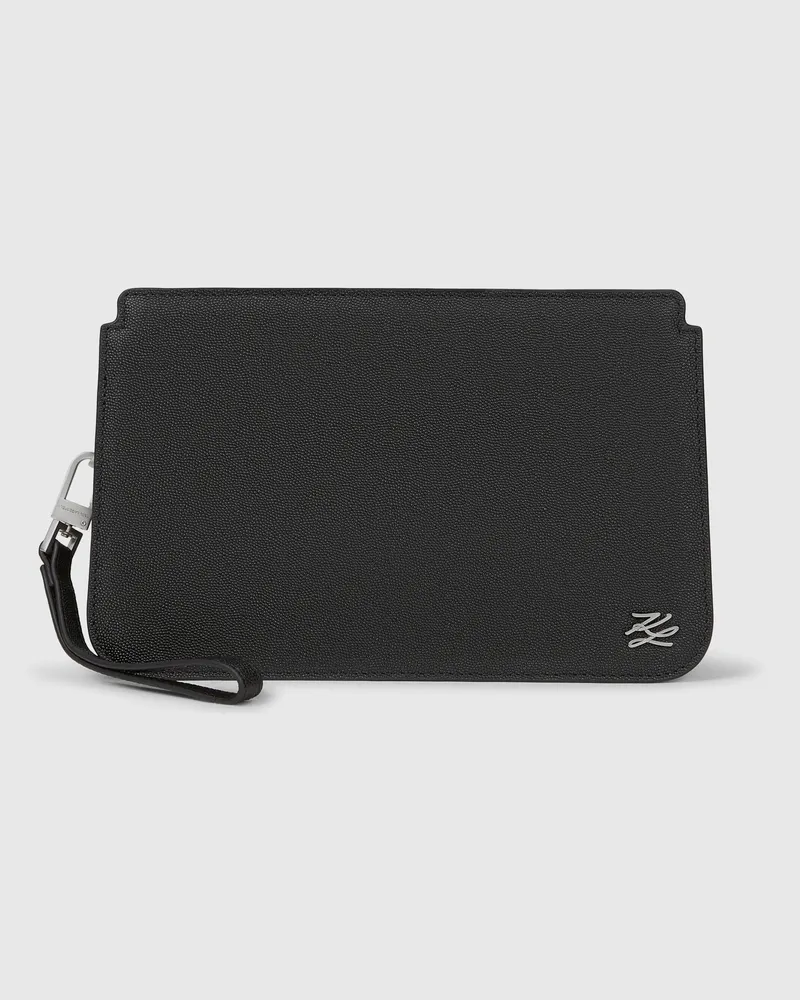 Karl Lagerfeld K/autograph Ledertasche, Herren, Schwarz, Größe Schwarz