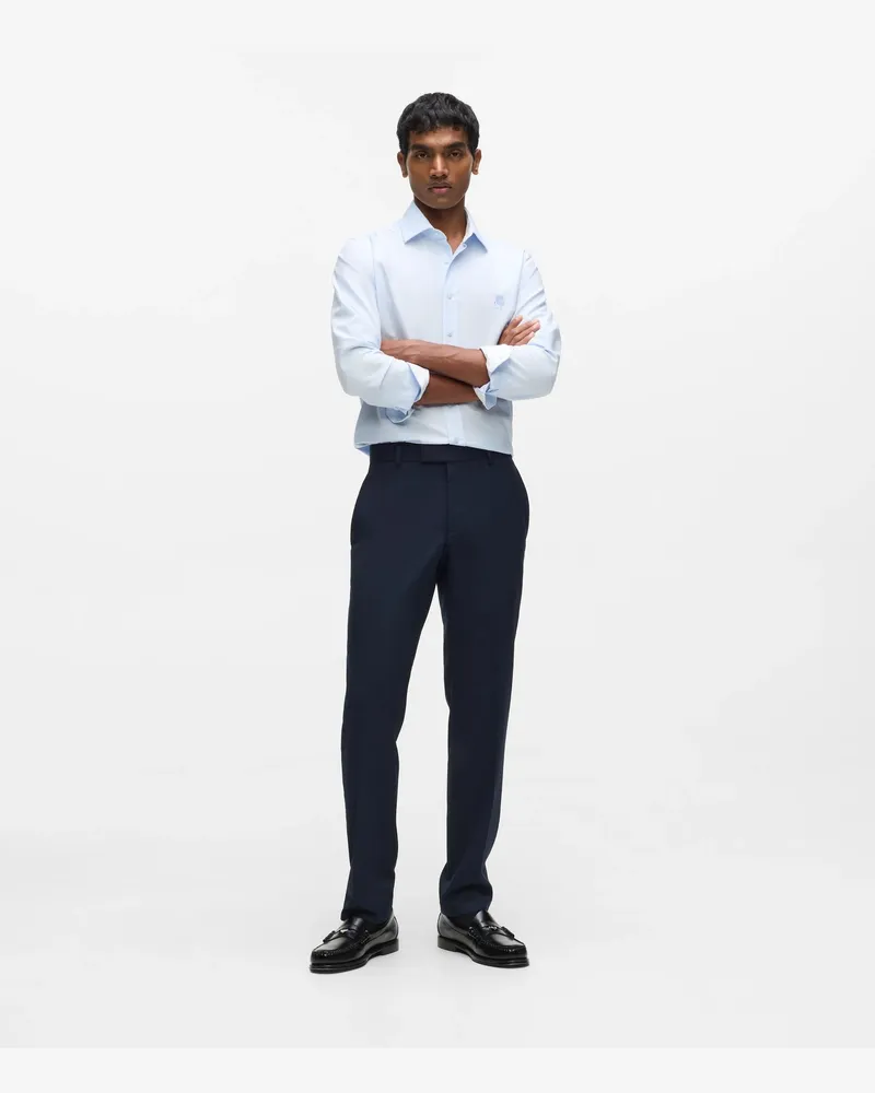 Karl Lagerfeld Modern Geschnittene Couture-hose, Male, Marineblau, Size Blue