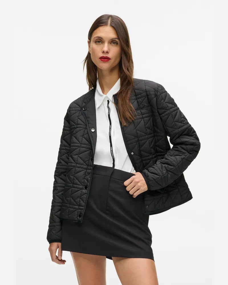 Karl Lagerfeld Leichte Steppjacke, Damen, Schwarz, Größe Schwarz