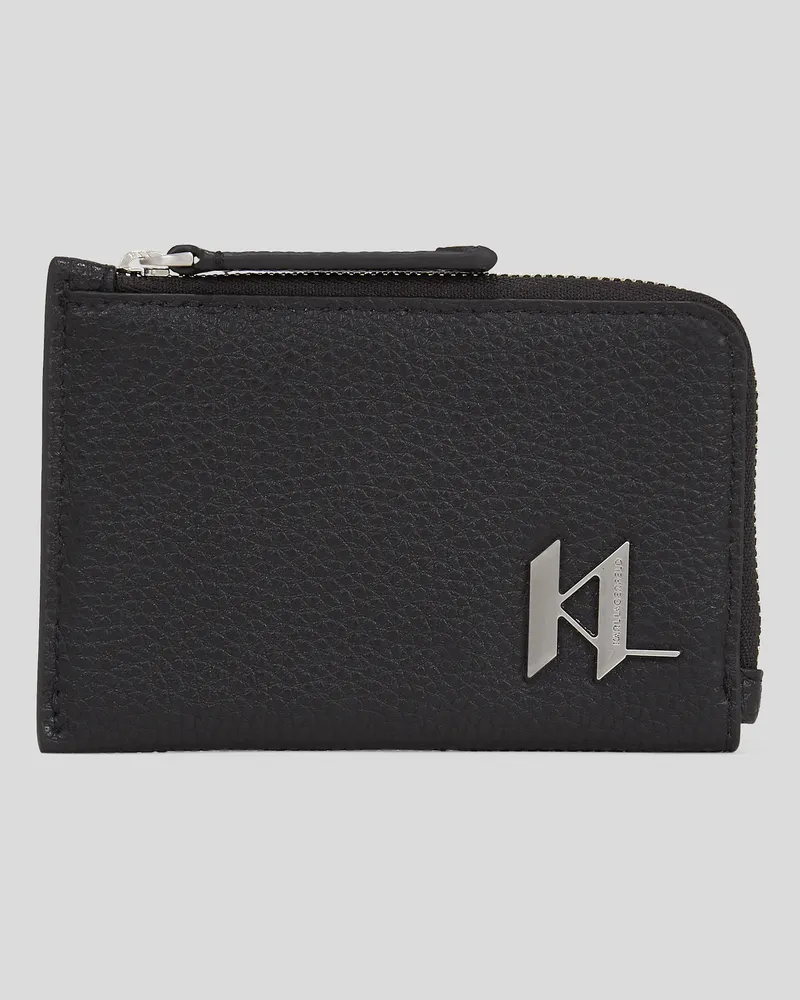 Karl Lagerfeld K/plak Kartenetui, Mann, Schwarz, Größe Schwarz