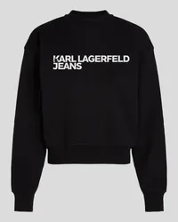 Karl Lagerfeld Klj sweatshirt mit Logo, Frau, Schwarz Schwarz