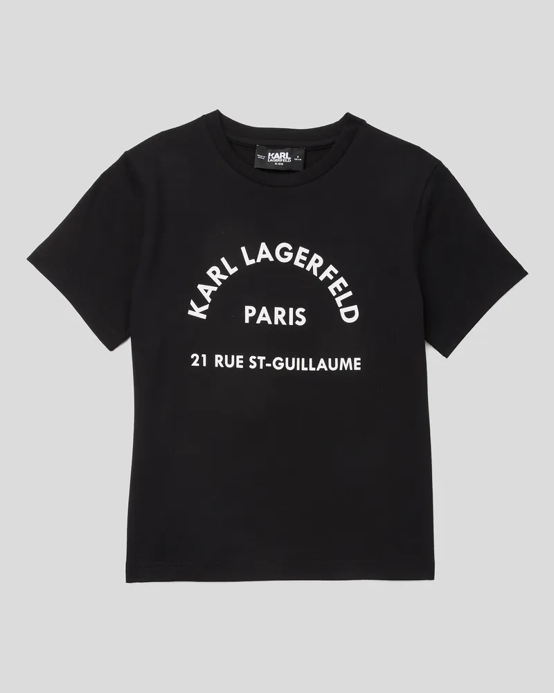 Karl Lagerfeld Rue St-guillaume T-shirt Für Jungen, unisex, Schwarz, Größe Schwarz