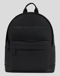 Karl Lagerfeld K/essential Rucksack aus Leder, Mann, Schwarz Schwarz