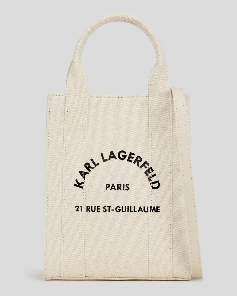 Karl Lagerfeld Rue st-guillaume Kleine Quadratische Tote-bag, Frau, Natur, Größe Natur