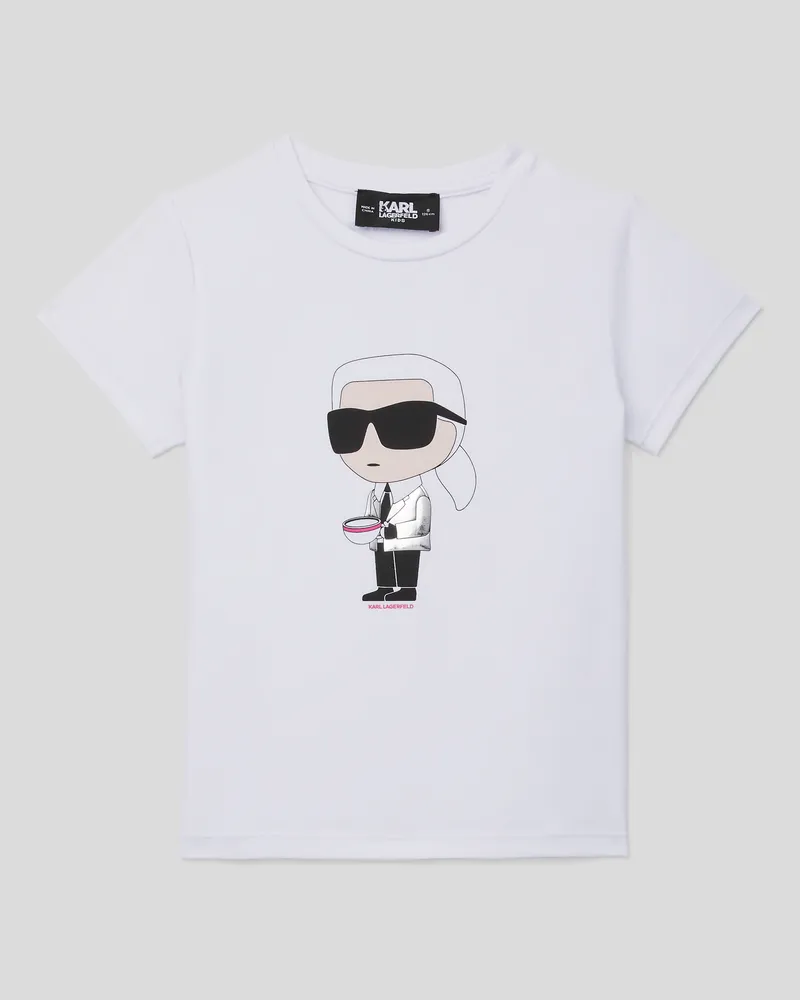 Karl Lagerfeld Ikon T-shirt Für Mädchen, unisex, Weiss, Größe Weiss