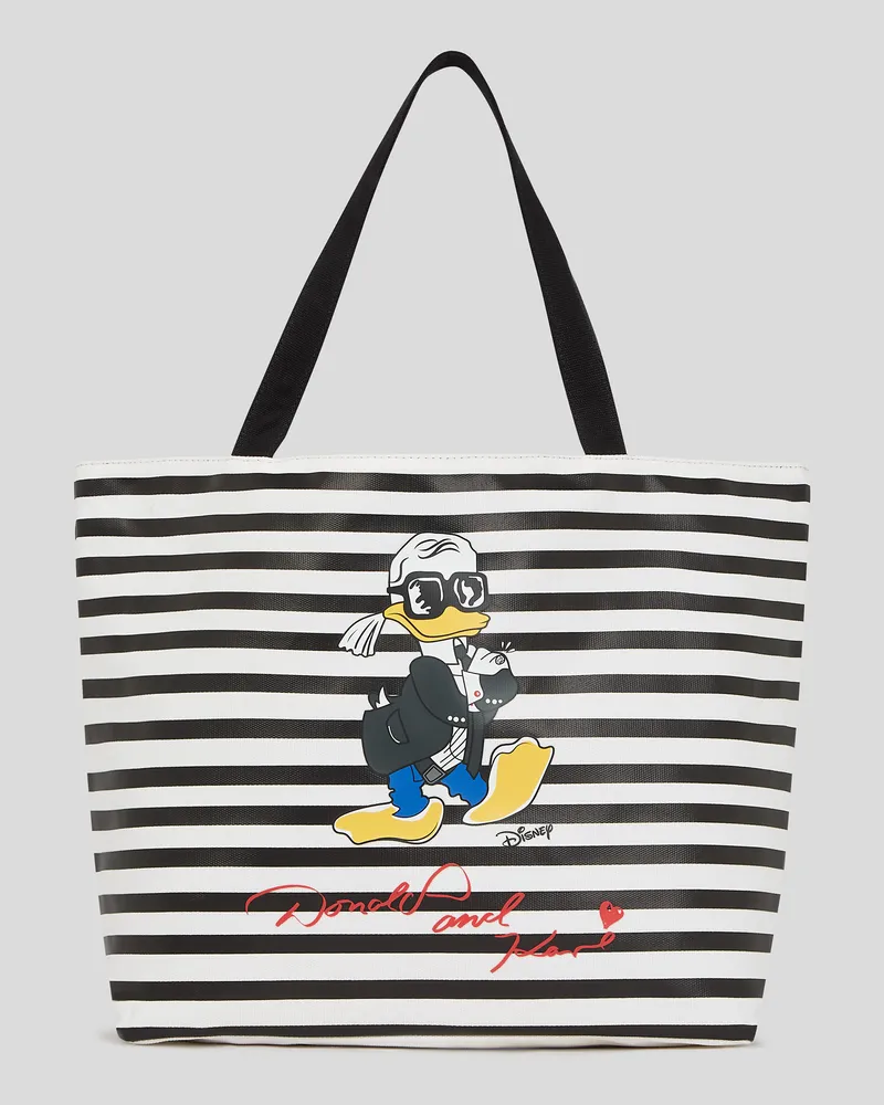 Karl Lagerfeld Disney X Kl Wendbarer Shopper, Frau, Schwarz, Größe Schwarz