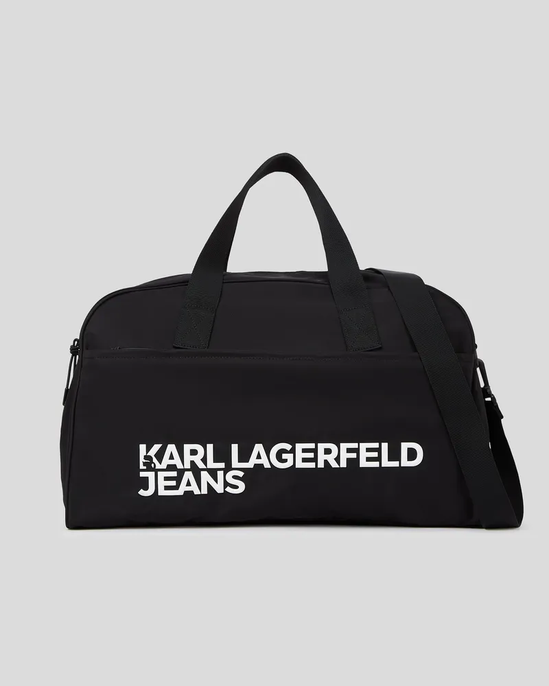 Karl Lagerfeld Sporttasche Aus Nylon, Herren, Schwarz, Größe Schwarz