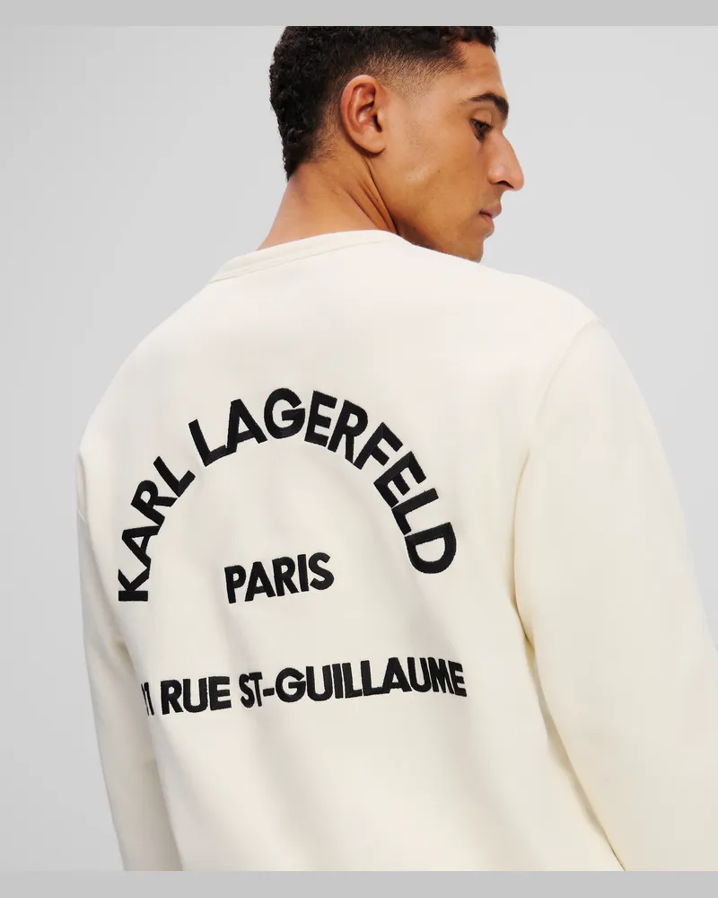 Karl Lagerfeld Rue st-guillaume Sweatshirt, Mann, Cannoli Creme, Größe Cannoli