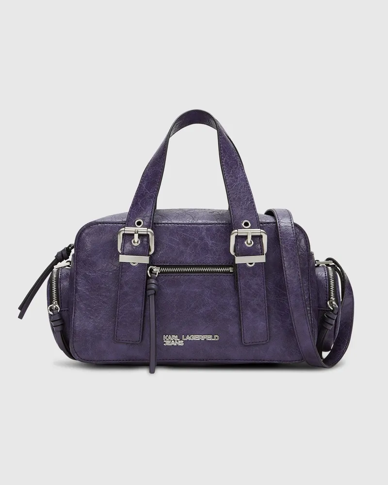 Karl Lagerfeld Tasche Im City-look Mit Tragegriff Oben, Damen, Purple Velvet, Größe Purple