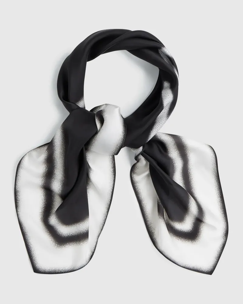 Karl Lagerfeld Großes Bandana Mit Karl-zitat, Damen, Schwarz, Größe Schwarz