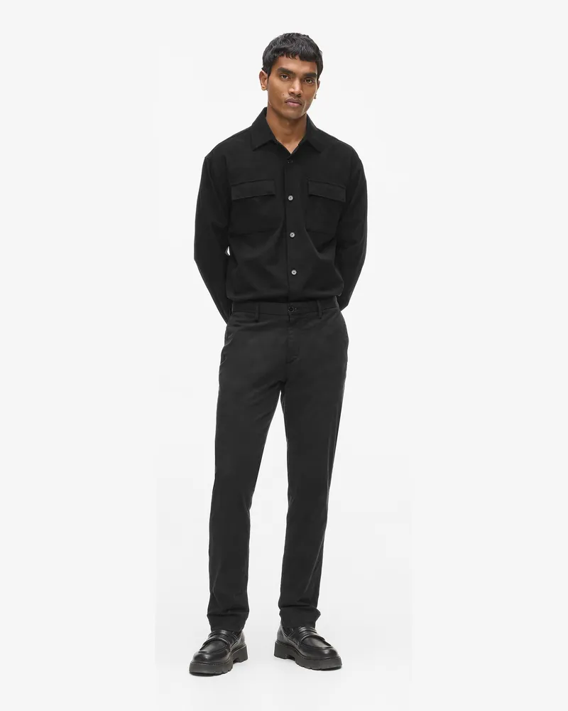 Karl Lagerfeld Klassische Chino-hose, Herren, Schwarz, Größe Schwarz