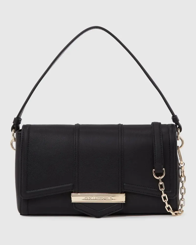 Karl Lagerfeld K/nova Mittelgroße Umhängetasche, Damen, Schwarz/gold, Größe Schwarz