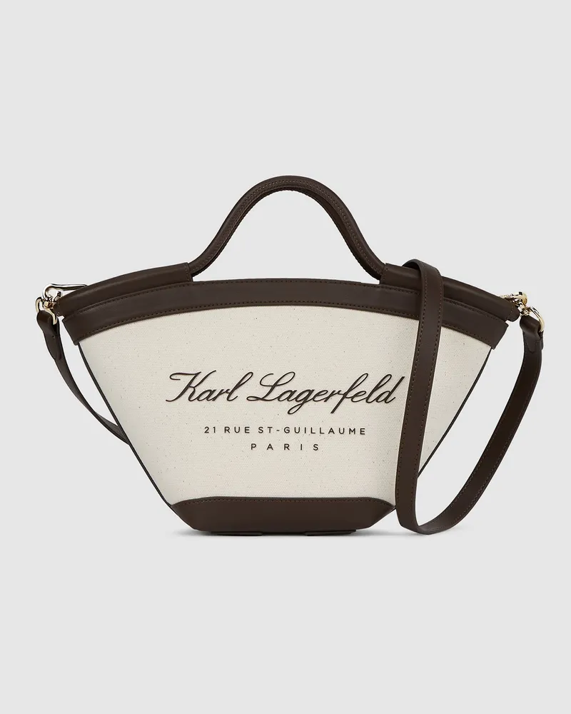Karl Lagerfeld Hotel Karl Kleine Strand-tote Bag, Damen, Natur, Größe Natur