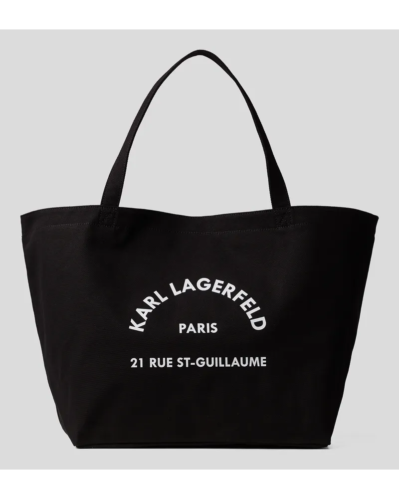 Karl Lagerfeld Rue St-guillaume Tote Bag, Frau, Schwarz Schwarz