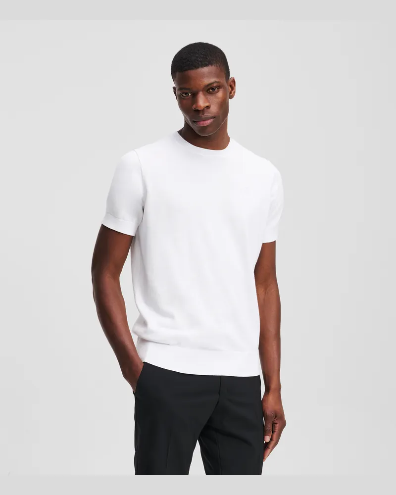 Karl Lagerfeld Kameo Kurzärmeliges Sweatshirt, Mann, Weiss, Größe Weiss