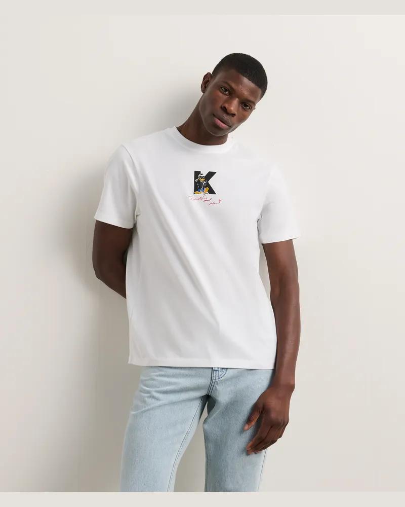 Karl Lagerfeld Disney X Kl T-shirt, Mann, Weiss, Größe Weiss