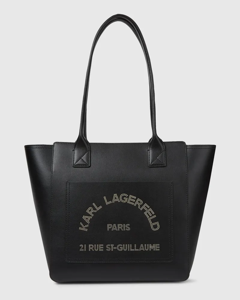 Karl Lagerfeld K/daily Mittelgroße Tote Bag, Damen, Schwarz-nickel, Größe Schwarz-nickel
