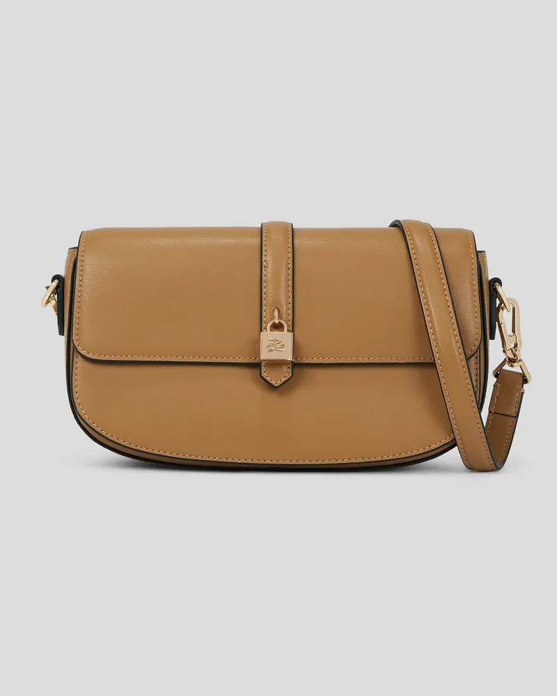 Karl Lagerfeld K/autograph Schultertasche Mit Schloss, Frau, Karamell, Größe Karamell