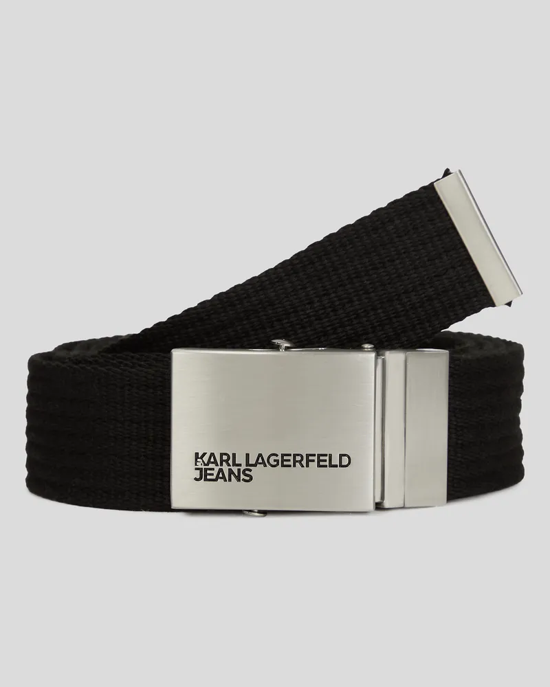 Karl Lagerfeld Gürtel Aus Gurtband, Mann, Schwarz, Größe Schwarz