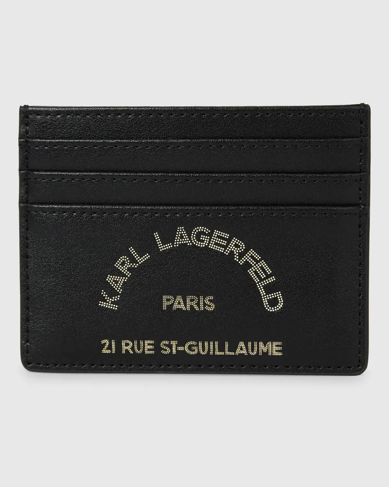 Karl Lagerfeld K/daily Kartenetui, Damen, Schwarz-nickel, Größe Schwarz-nickel