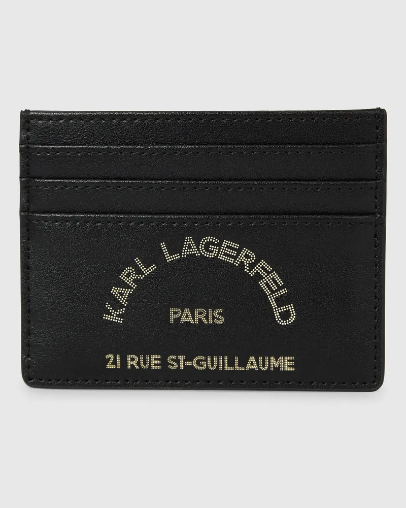 Karl Lagerfeld K/daily Kartenetui, Damen, Schwarz-nickel, Größe Schwarz-nickel