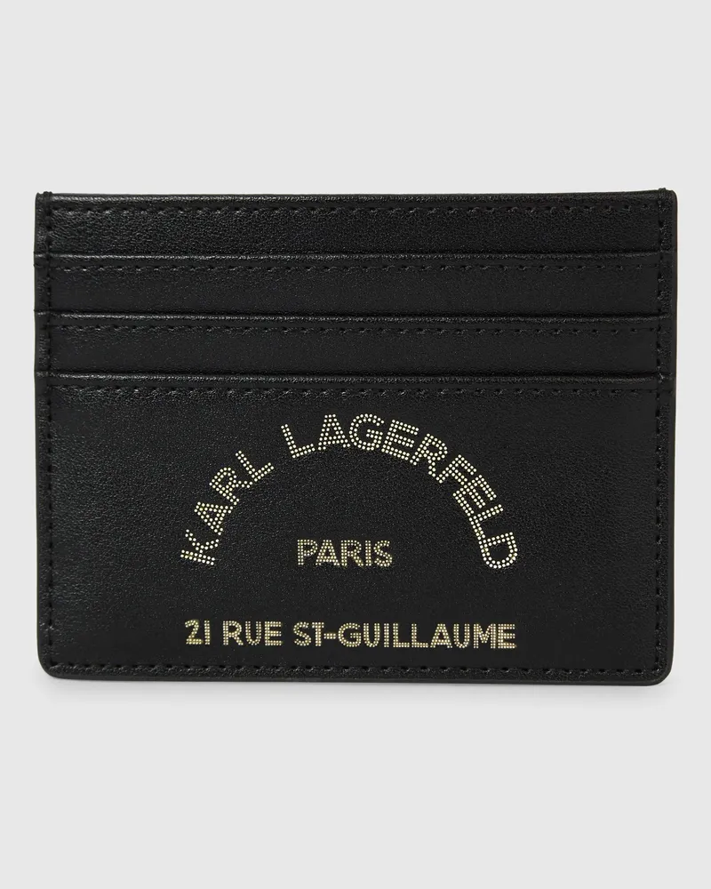 Karl Lagerfeld K/daily Kartenetui, Damen, Schwarz-nickel, Größe Schwarz-nickel