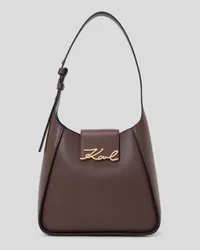 Karl Lagerfeld K/signature hobo-tasche, Frau, Dunkel-schokolade Dunkel-schokolade