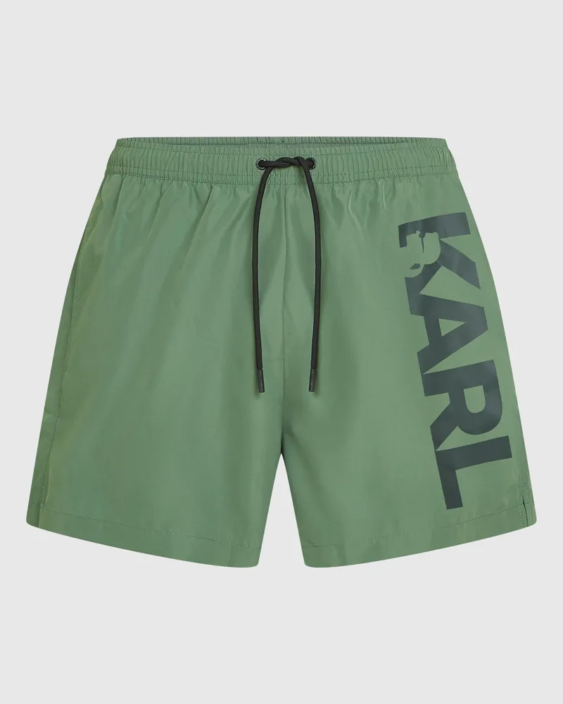 Karl Lagerfeld Kurze Board-shorts Mit Logo, Herren, Sekt, Größe Sekt