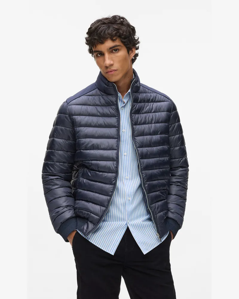 Karl Lagerfeld Leichte Steppjacke, Herren, Marineblau, Größe Marineblau